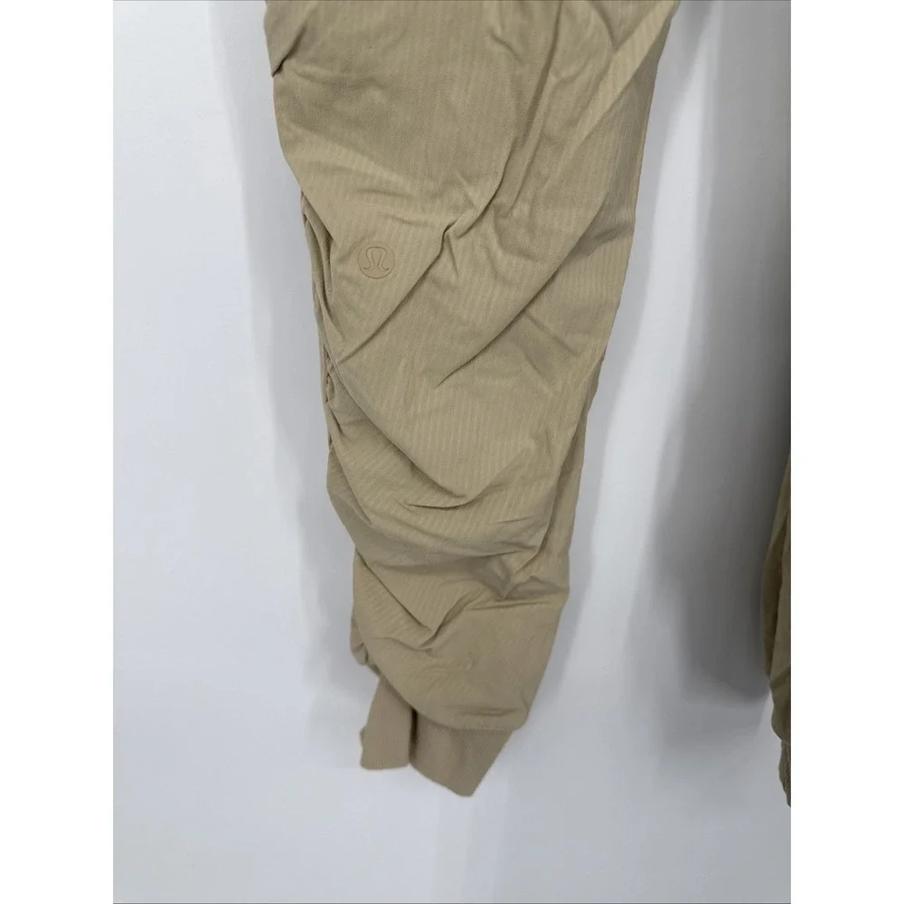 Lululemon Beyond the Studio Jogger Beige High Rise Pants Size 4 Athleisure Yoga